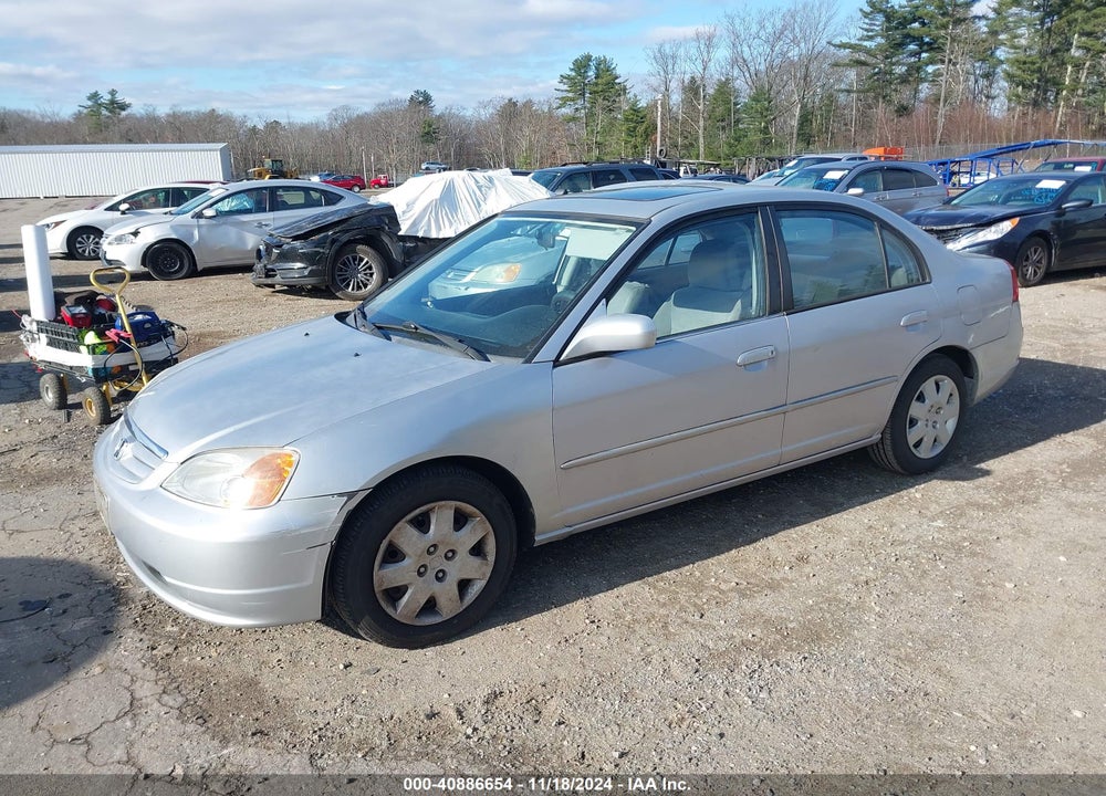 2001 HONDA CIVIC EX VIN: 1HGES26771L072167