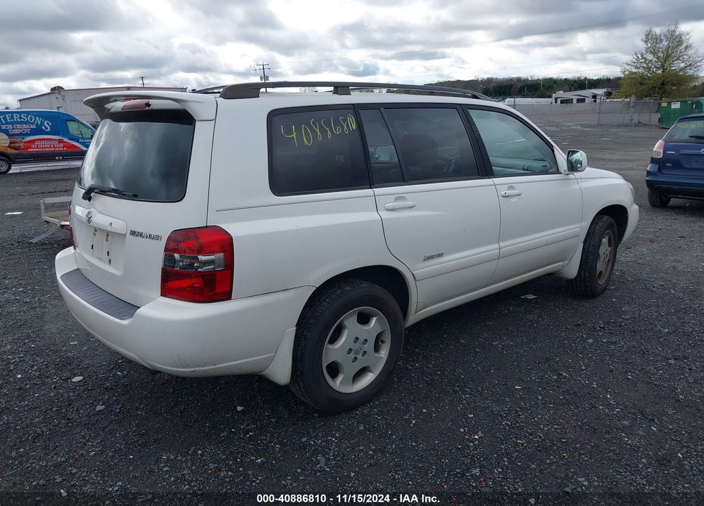 2006 TOYOTA HIGHLANDER LIMITED V6 VIN: JTEEP21A360167381