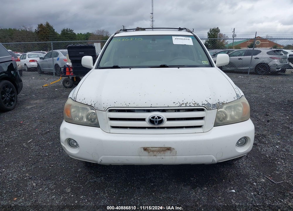 2006 TOYOTA HIGHLANDER LIMITED V6 VIN: JTEEP21A360167381
