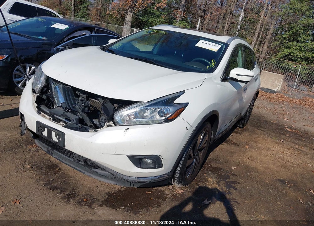 2016 NISSAN MURANO PLATINUM VIN: 5N1AZ2MH2GN103516