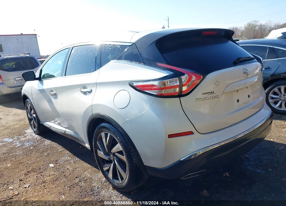 2016 NISSAN MURANO PLATINUM VIN: 5N1AZ2MH2GN103516