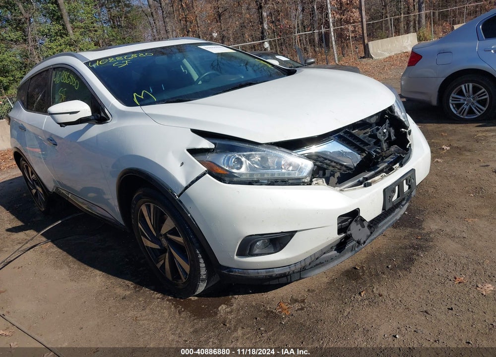 2016 NISSAN MURANO PLATINUM VIN: 5N1AZ2MH2GN103516