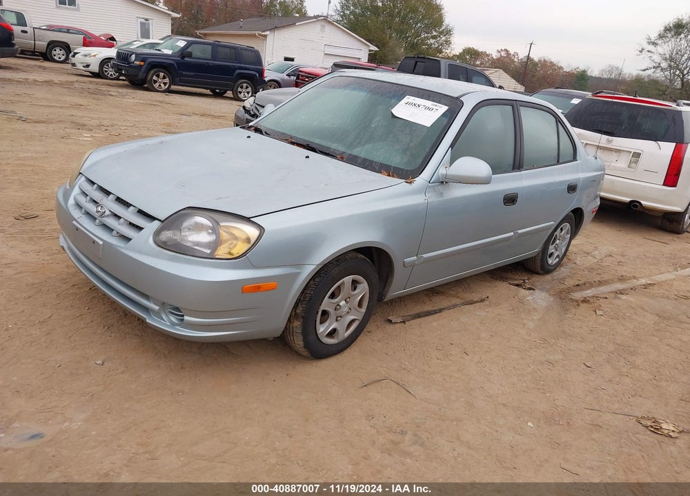 2003 HYUNDAI ACCENT GL VIN: KMHCG45C13U484711