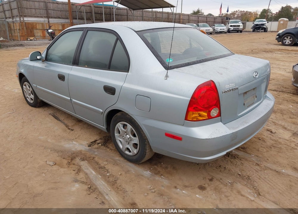 2003 HYUNDAI ACCENT GL VIN: KMHCG45C13U484711