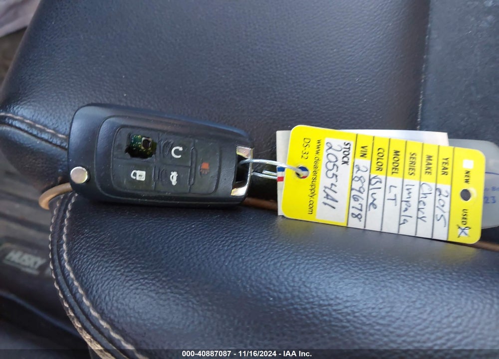 2015 CHEVROLET IMPALA 2LT VIN: 2G1125S39F9289678