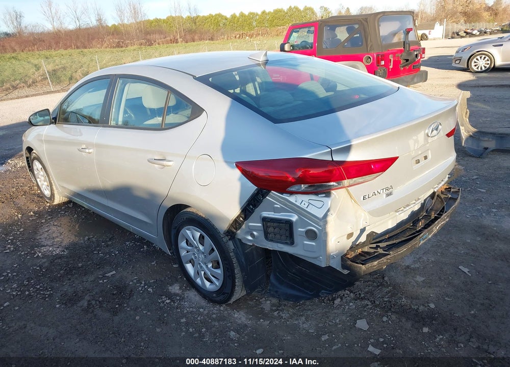 2018 HYUNDAI ELANTRA SE VIN: 5NPD74LF9JH393294