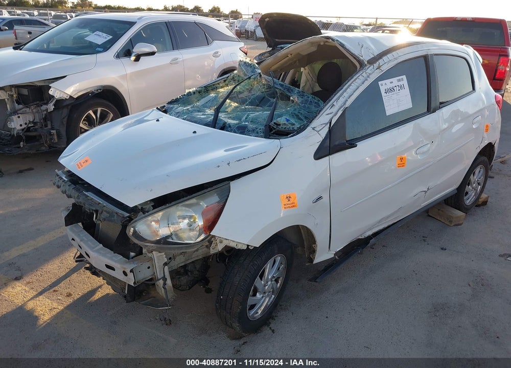2017 MITSUBISHI MIRAGE SE VIN: ML32A4HJ6HH021199