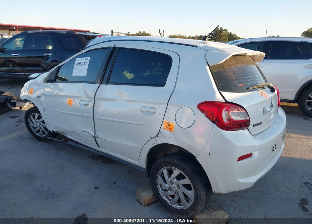 2017 MITSUBISHI MIRAGE SE VIN: ML32A4HJ6HH021199