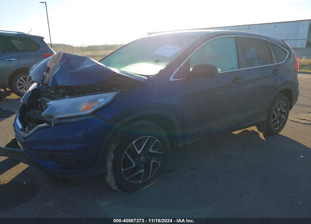 2016 HONDA CR-V SE VIN: 5J6RM4H48GL034538