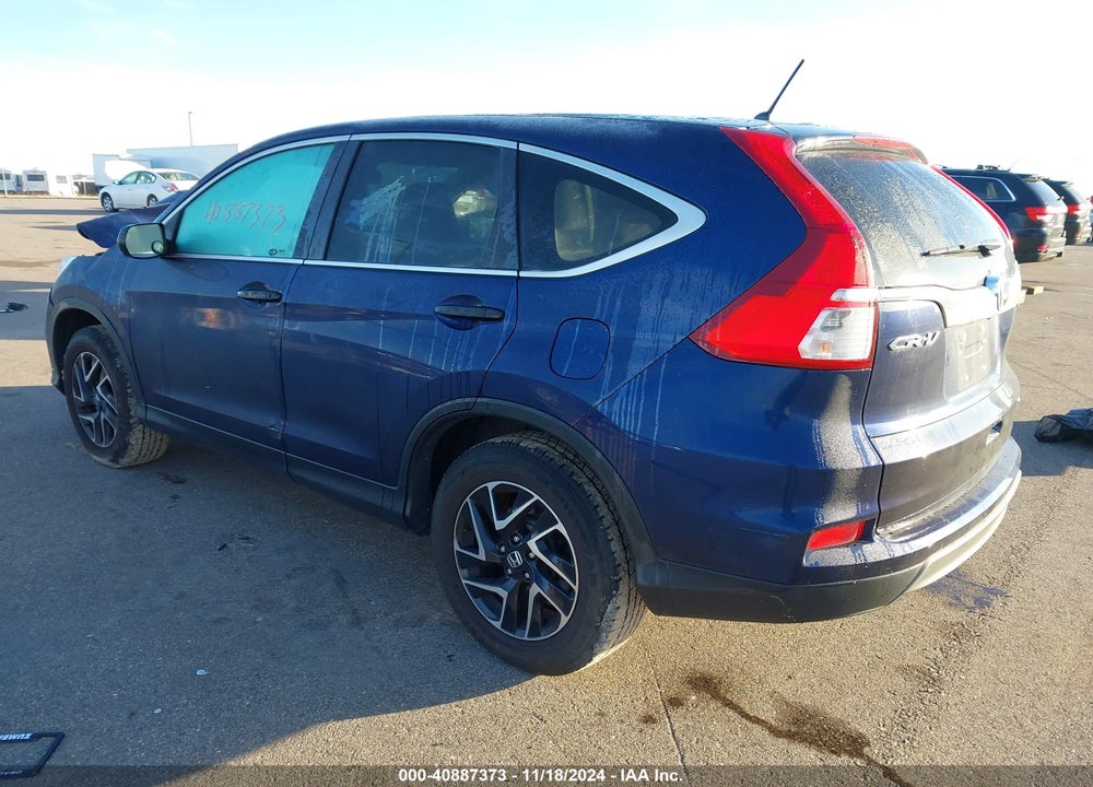2016 HONDA CR-V SE VIN: 5J6RM4H48GL034538