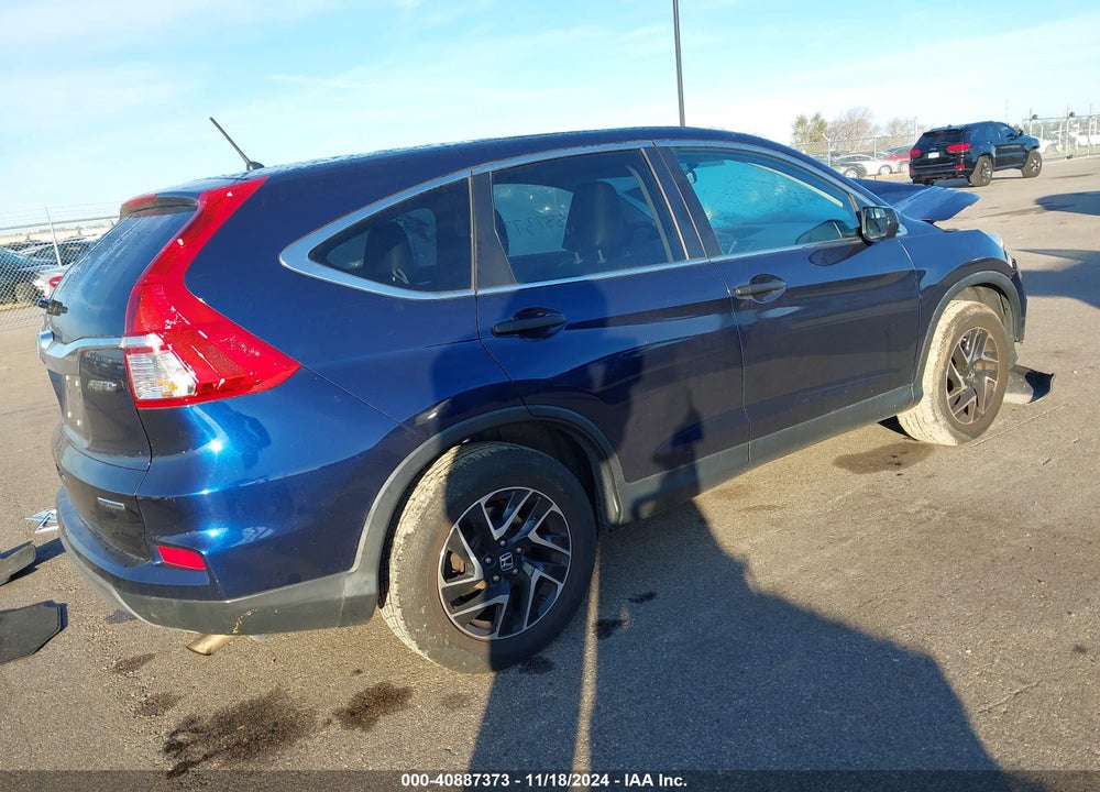 2016 HONDA CR-V SE VIN: 5J6RM4H48GL034538