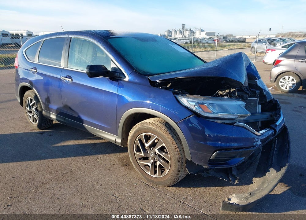 2016 HONDA CR-V SE VIN: 5J6RM4H48GL034538