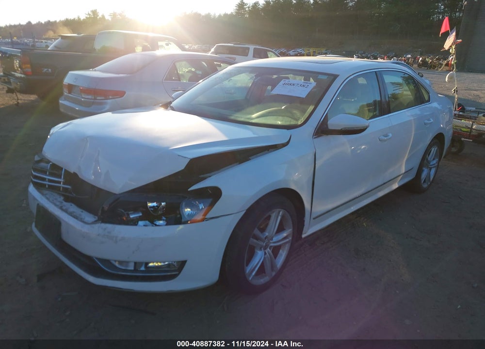 2012 VOLKSWAGEN PASSAT 2.0L TDI SEL PREMIUM VIN: 1VWCN7A37CC110205