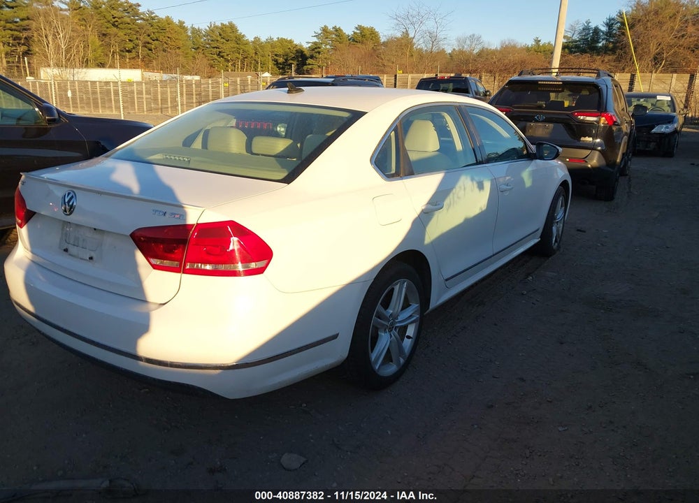 2012 VOLKSWAGEN PASSAT 2.0L TDI SEL PREMIUM VIN: 1VWCN7A37CC110205