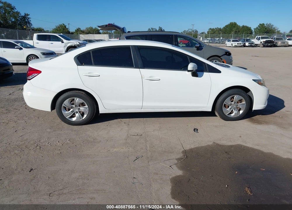 2014 HONDA CIVIC LX VIN: 19XFB2F54EE033472