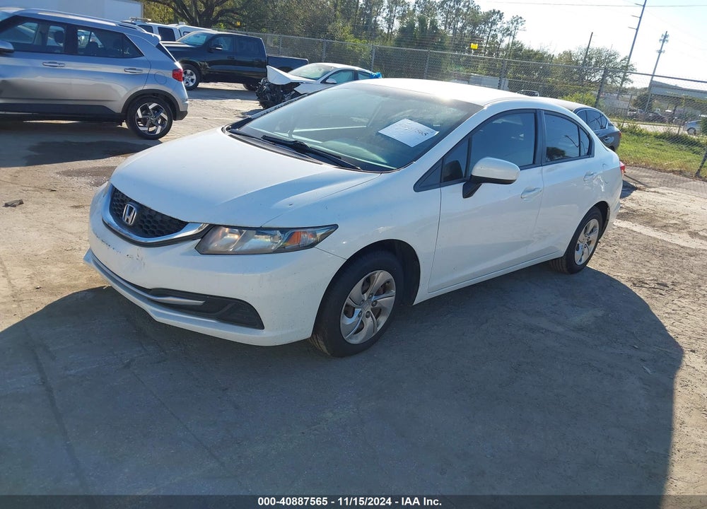 2014 HONDA CIVIC LX VIN: 19XFB2F54EE033472