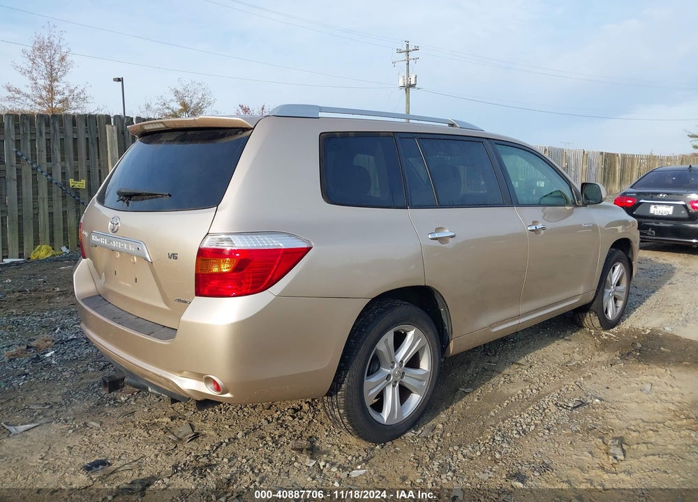 2008 TOYOTA HIGHLANDER LIMITED VIN: JTEES42A482096157