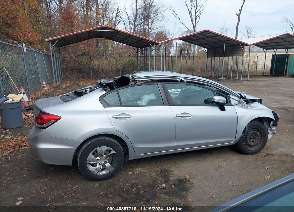 2014 HONDA CIVIC LX VIN: 2HGFB2F53EH542751