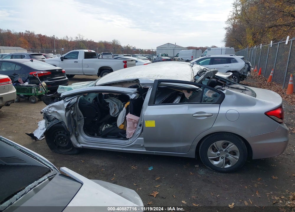 2014 HONDA CIVIC LX VIN: 2HGFB2F53EH542751