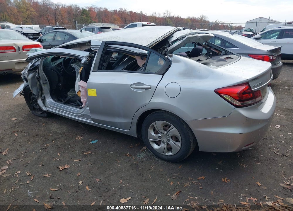 2014 HONDA CIVIC LX VIN: 2HGFB2F53EH542751