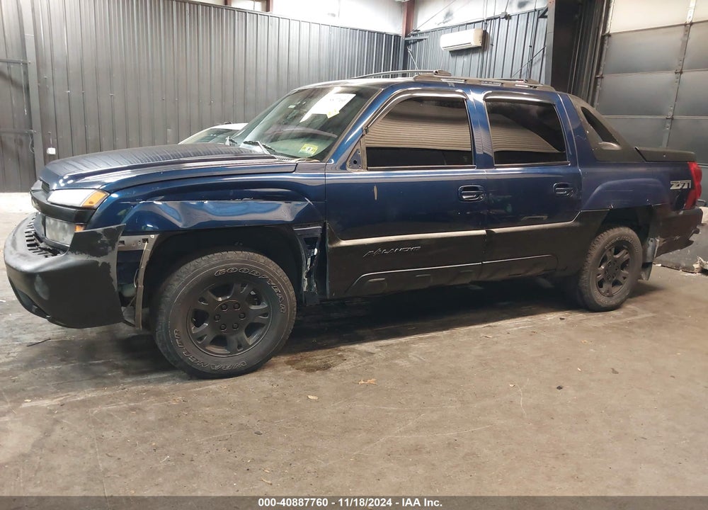 2002 CHEVROLET AVALANCHE 1500 VIN: 3GNEK13T72G122341