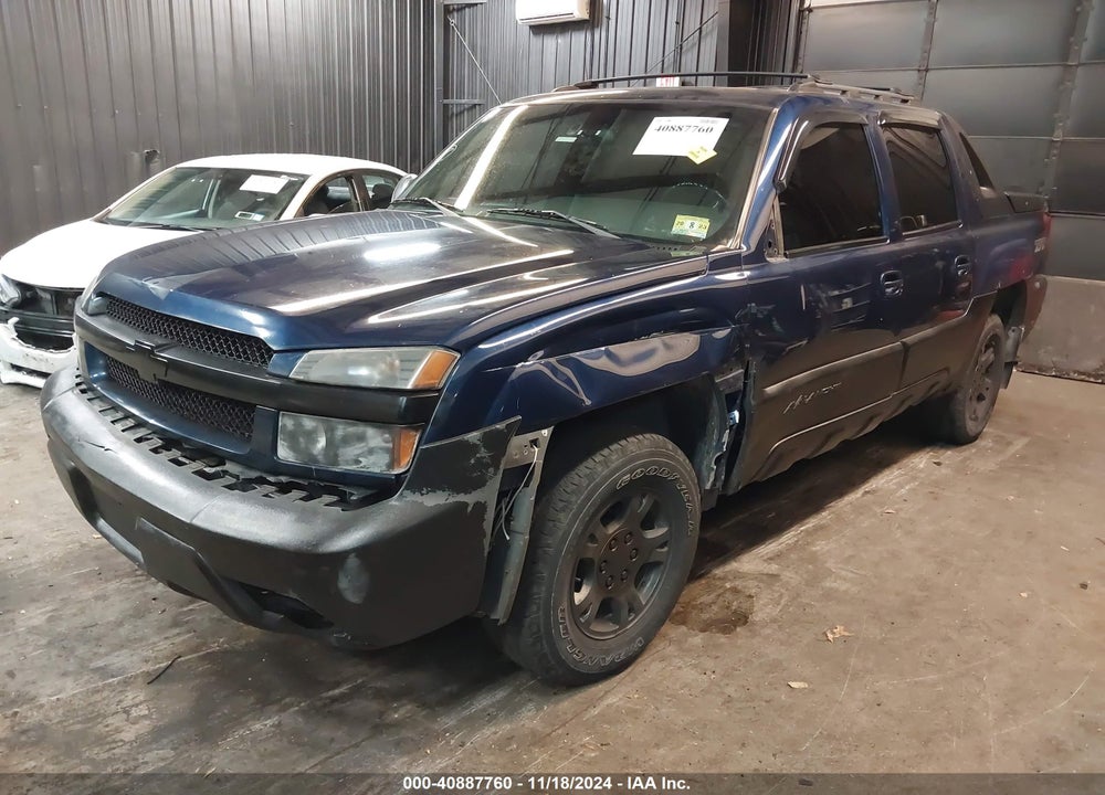 2002 CHEVROLET AVALANCHE 1500 VIN: 3GNEK13T72G122341