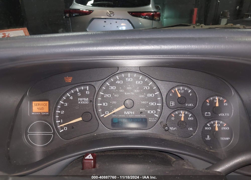 2002 CHEVROLET AVALANCHE 1500 VIN: 3GNEK13T72G122341