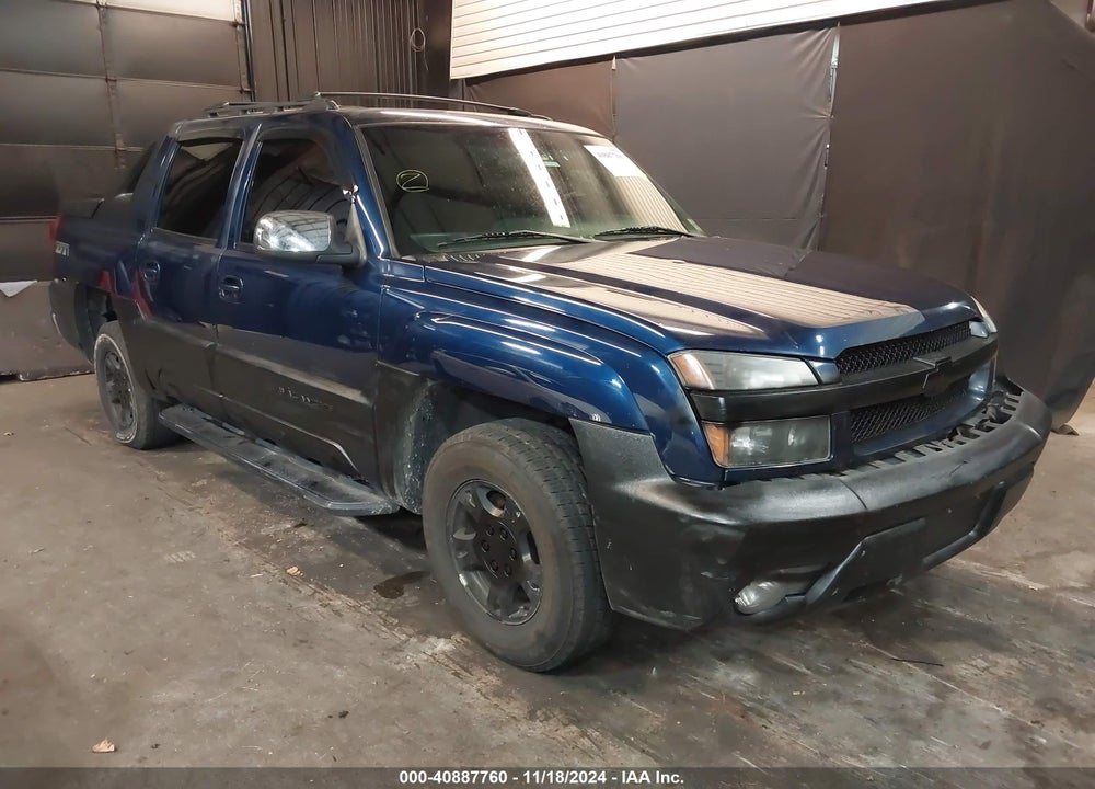 2002 CHEVROLET AVALANCHE 1500 VIN: 3GNEK13T72G122341