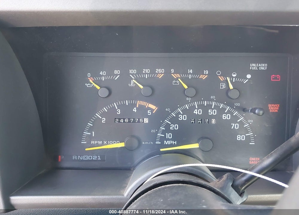 1994 GMC SIERRA K1500 VIN: 2GTEK19K8R1521656