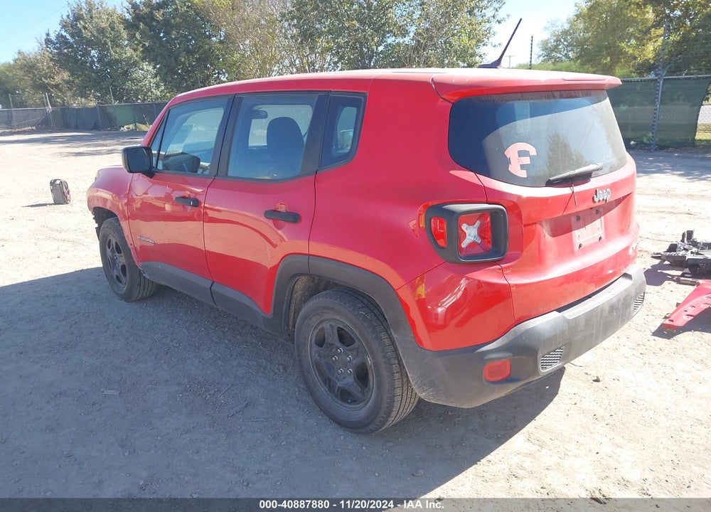 2017 JEEP RENEGADE SPORT FWD VIN: ZACCJAAB3HPF14009