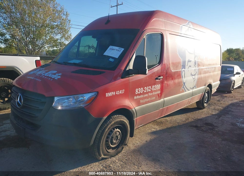2023 MERCEDES-BENZ SPRINTER 2500 HIGH ROOF 4-CYL GAS VIN: W1Y40CHY6PT124422