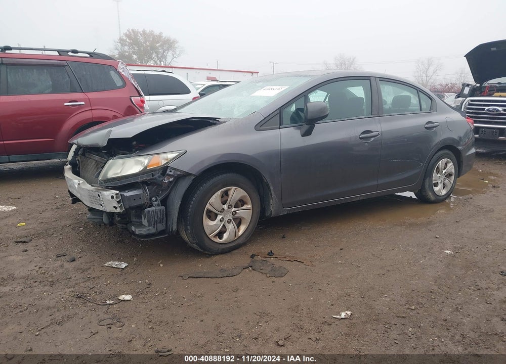 2014 HONDA CIVIC LX VIN: 19XFB2F57EE206224