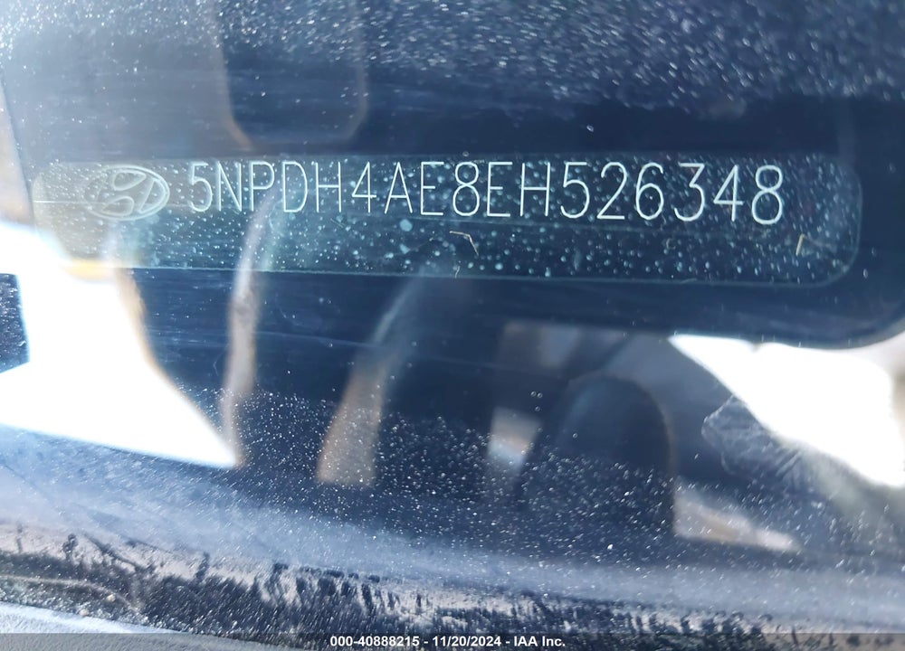 2014 HYUNDAI ELANTRA VIN: 5NPDH4AE8EH526348