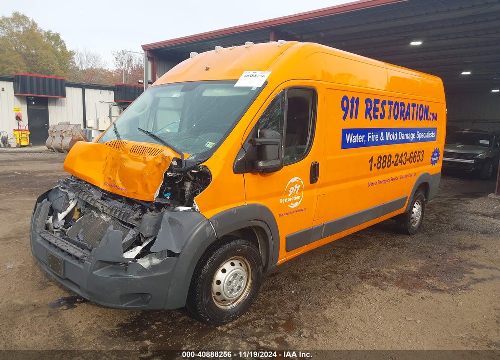 2018 RAM PROMASTER 2500 HIGH ROOF 159 WB VIN: 3C6TRVDG2JE148755