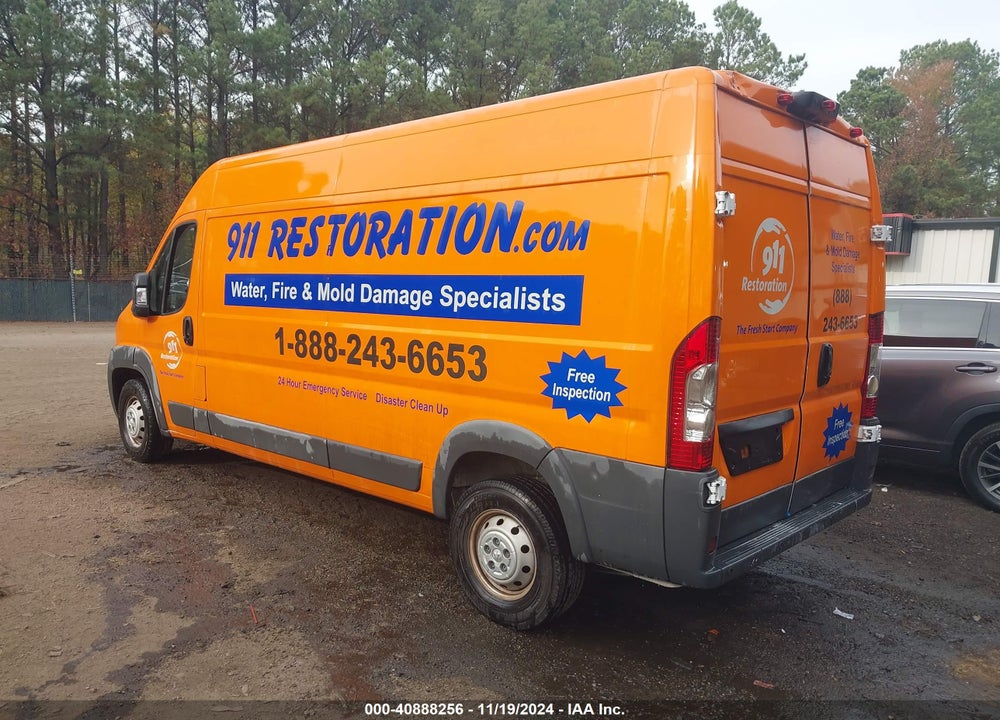2018 RAM PROMASTER 2500 HIGH ROOF 159 WB VIN: 3C6TRVDG2JE148755