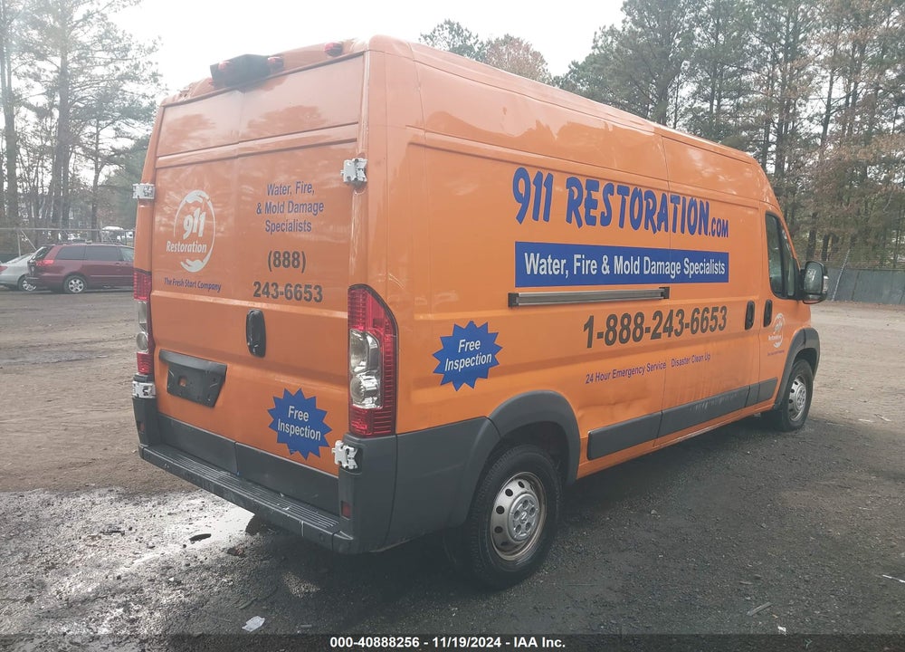 2018 RAM PROMASTER 2500 HIGH ROOF 159 WB VIN: 3C6TRVDG2JE148755