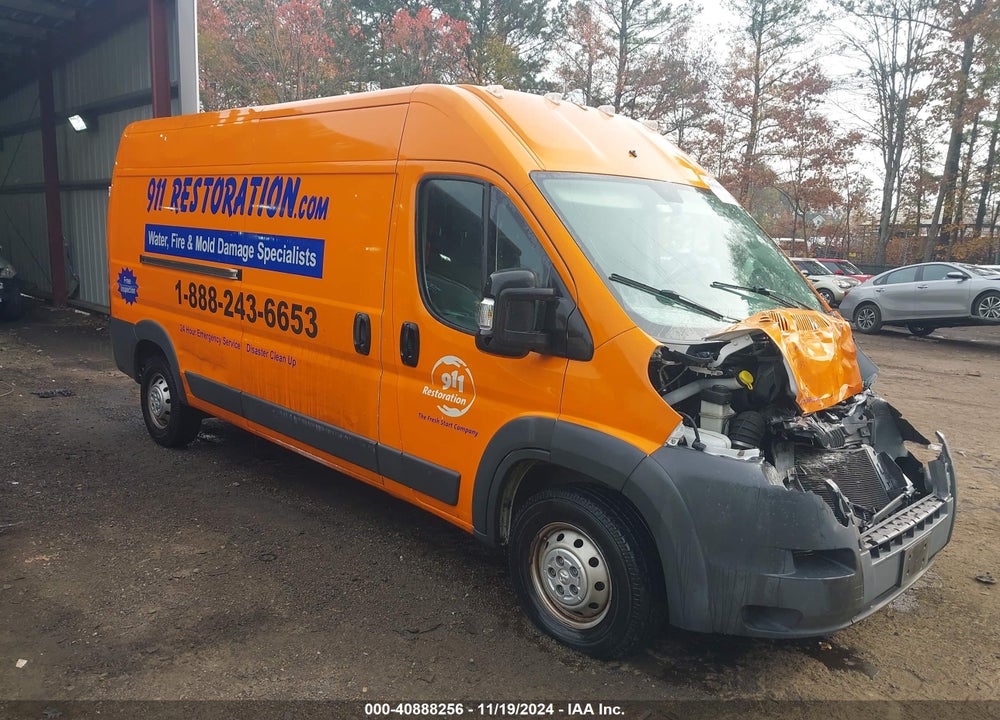 2018 RAM PROMASTER 2500 HIGH ROOF 159 WB VIN: 3C6TRVDG2JE148755