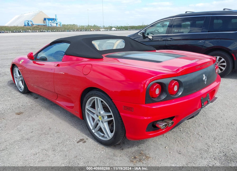 2003 FERRARI 360 MODENA SPIDER VIN: ZFFYT53A830133607