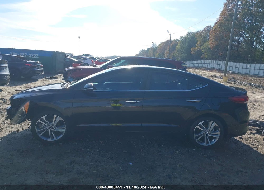 2017 HYUNDAI ELANTRA LIMITED VIN: KMHD84LF9HU156460
