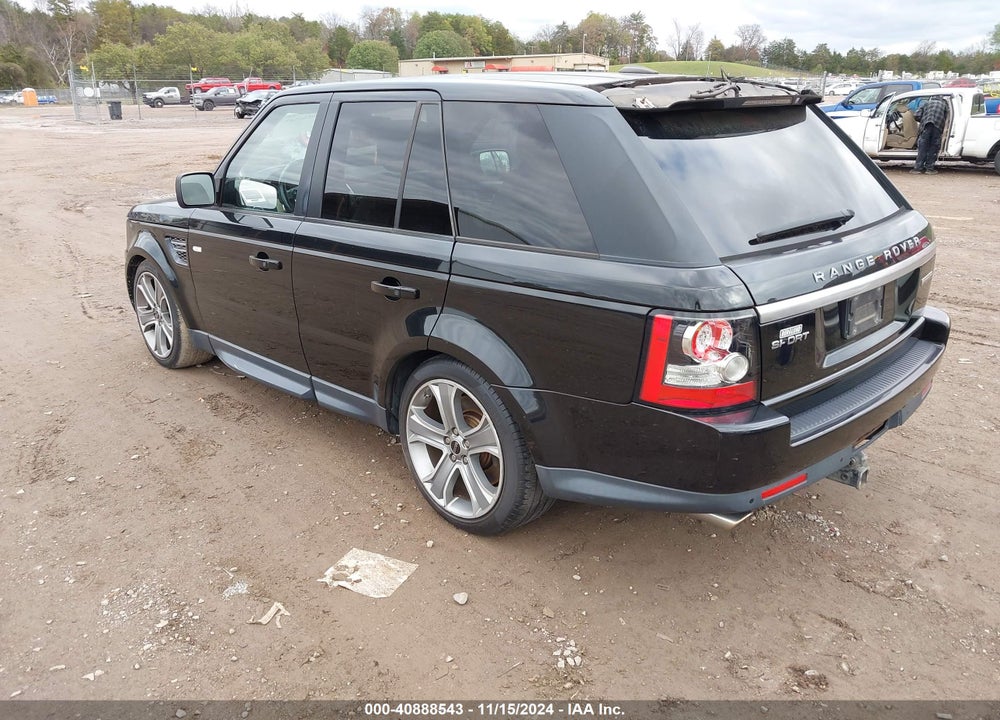 2012 LAND ROVER RANGE ROVER SPORT SUPERCHARGED VIN: SALSH2E42CA744733