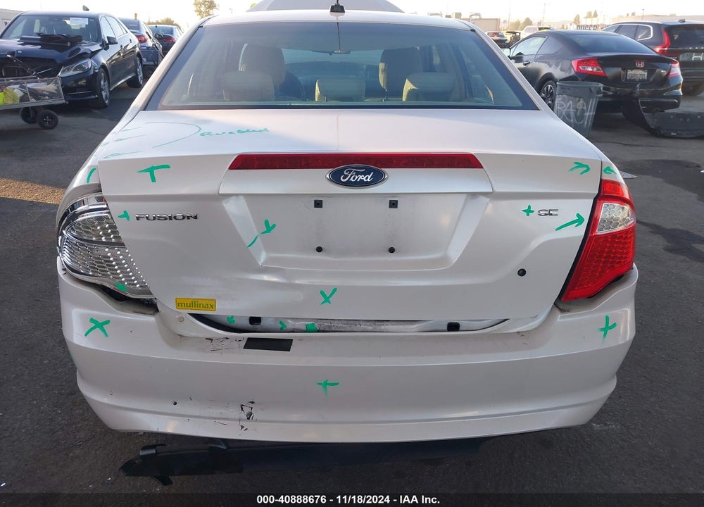 2010 FORD FUSION SE VIN: 3FAHP0HAXAR381231