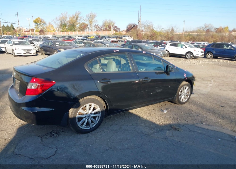 2012 HONDA CIVIC EX VIN: 19XFB2F88CE364191