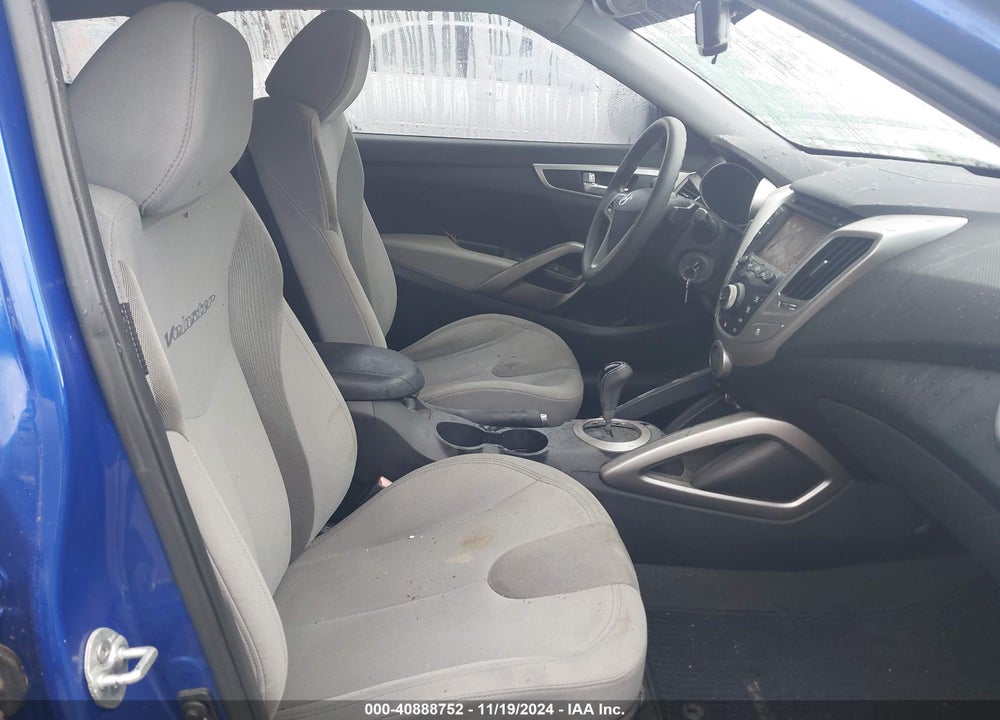 2012 HYUNDAI VELOSTER BASE W/GRAY VIN: KMHTC6AD6CU036938