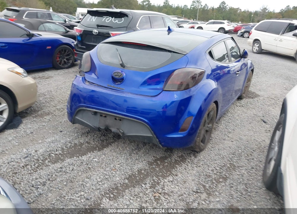 2012 HYUNDAI VELOSTER BASE W/GRAY VIN: KMHTC6AD6CU036938