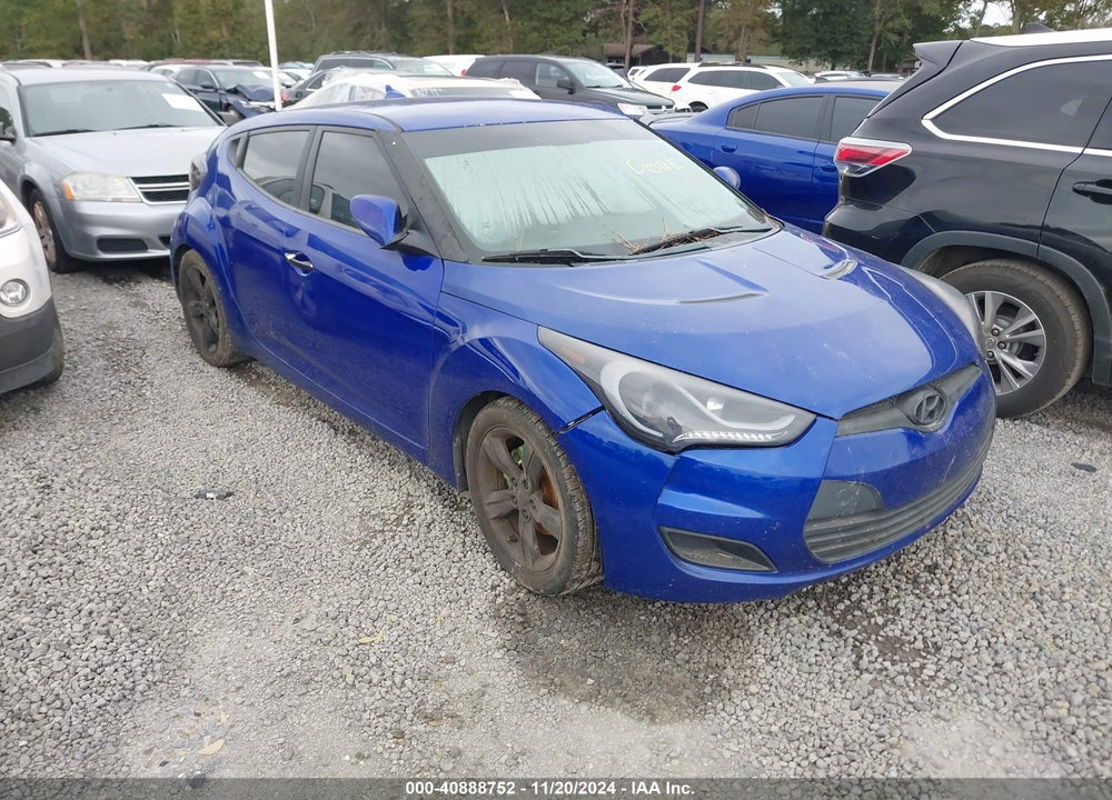 2012 HYUNDAI VELOSTER BASE W/GRAY VIN: KMHTC6AD6CU036938