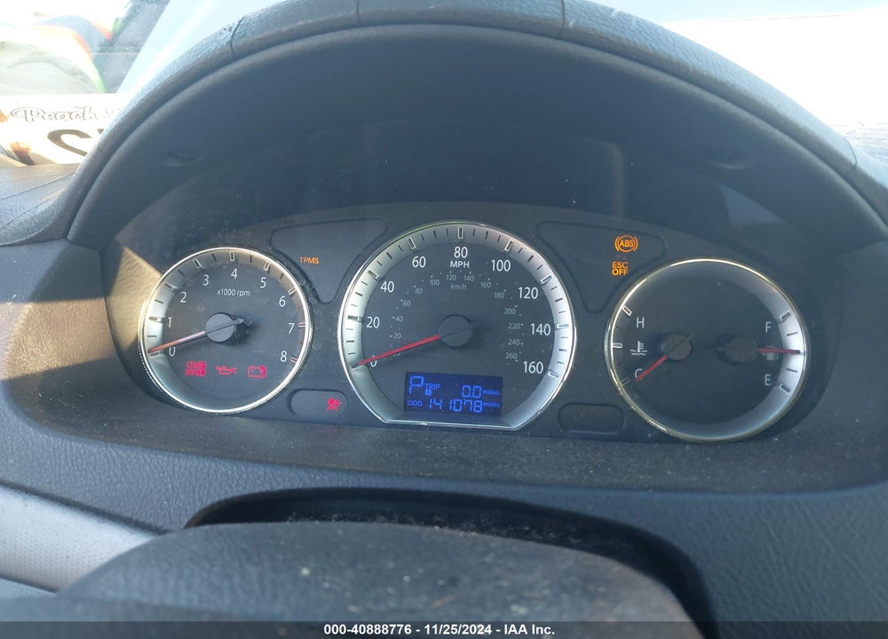 2009 HYUNDAI SONATA SE VIN: 5NPEU46C19H488183