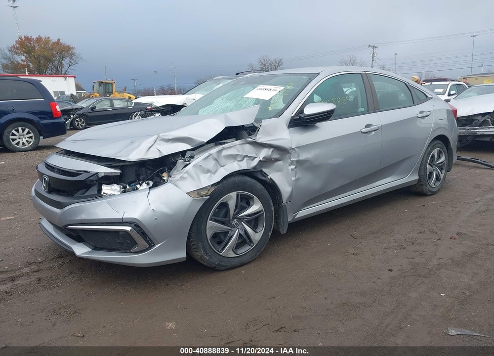2019 HONDA CIVIC LX VIN: 2HGFC2F66KH593937