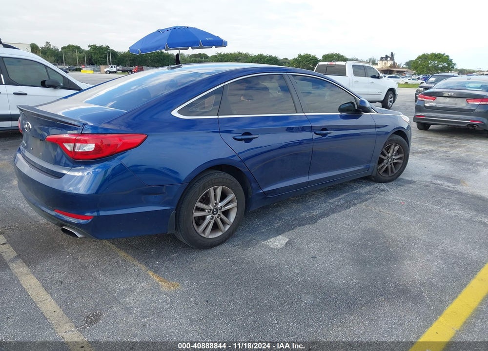 2015 HYUNDAI SONATA SE VIN: 5NPE24AF9FH146757