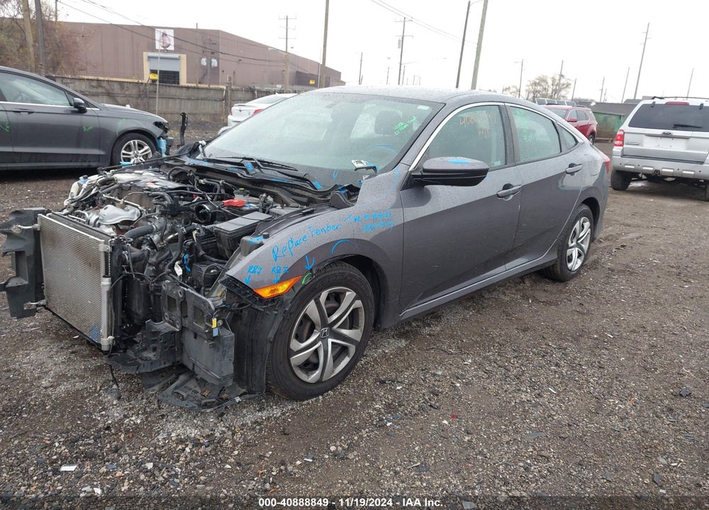 2018 HONDA CIVIC LX VIN: 19XFC2F51JE041844