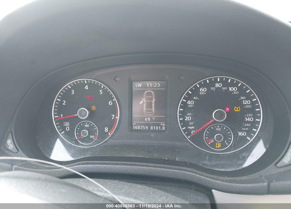 2013 VOLKSWAGEN PASSAT 2.5L SE VIN: 1VWBP7A35DC078068